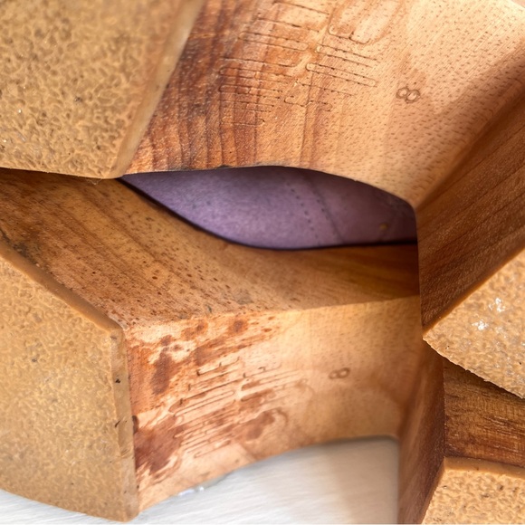 Lilac Charlottes Stone Wooden Boots - Picture 2 of 4